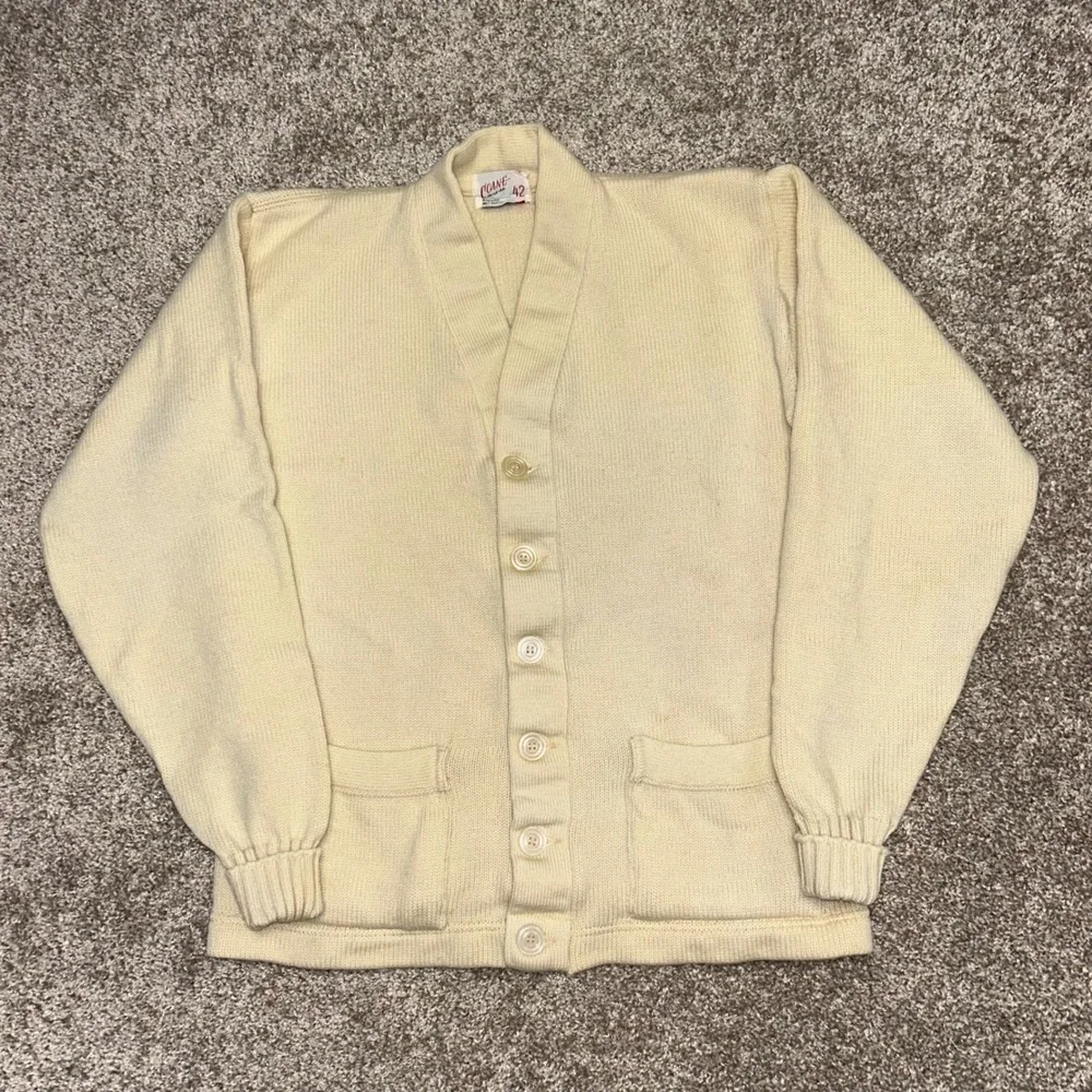 Vintage Coane Phila-PA Cardigan Sweater Size‎ 42 USA Button Front Grunge